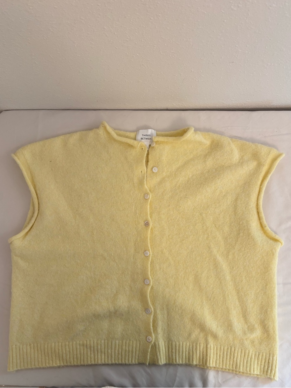Yellow Things Between Sweater Vest